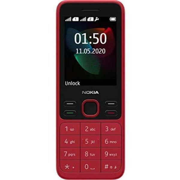 Nokia 150 Dual Sim Red Refurbished Keypad Mobile Phone Front View