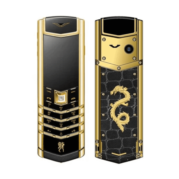 Vertu Snexian Bolt V1 Gold Dragon Luxury Mobile Phone