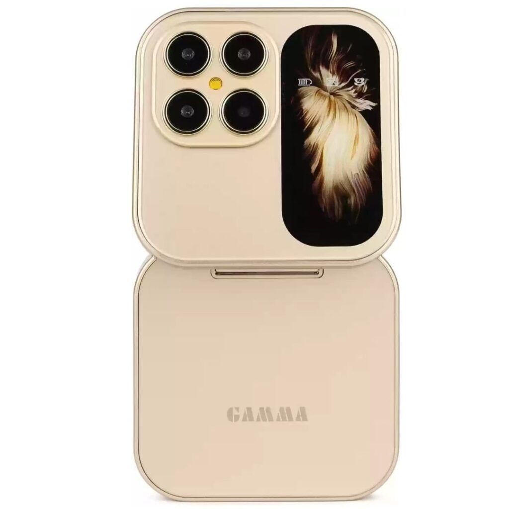 Gamma M2 X Flip Dual Sim Keypad Mobile Phone with Long Battery