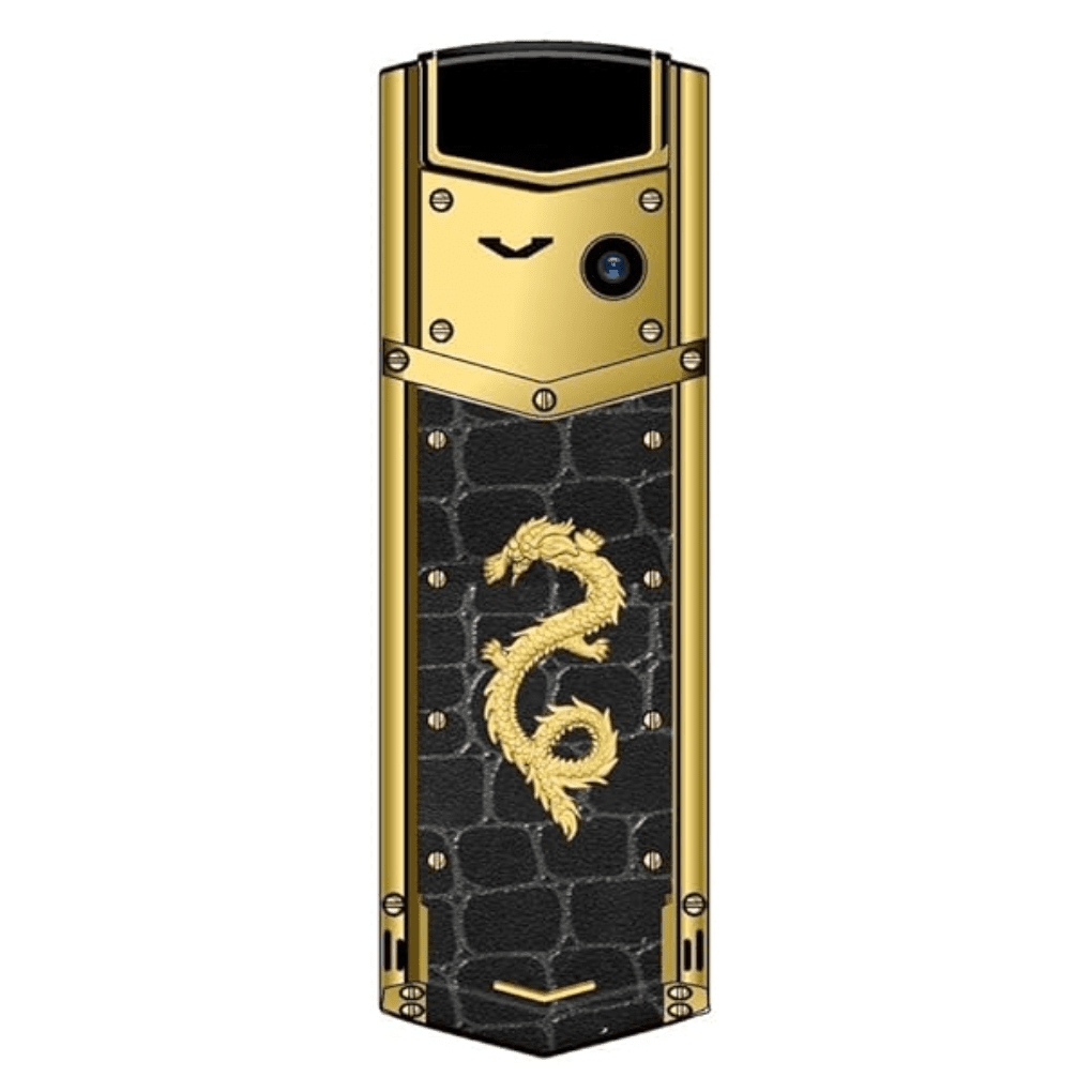 Vertu Snexian Bolt V1 Gold Dragon Luxury Mobile Phone - Image 4