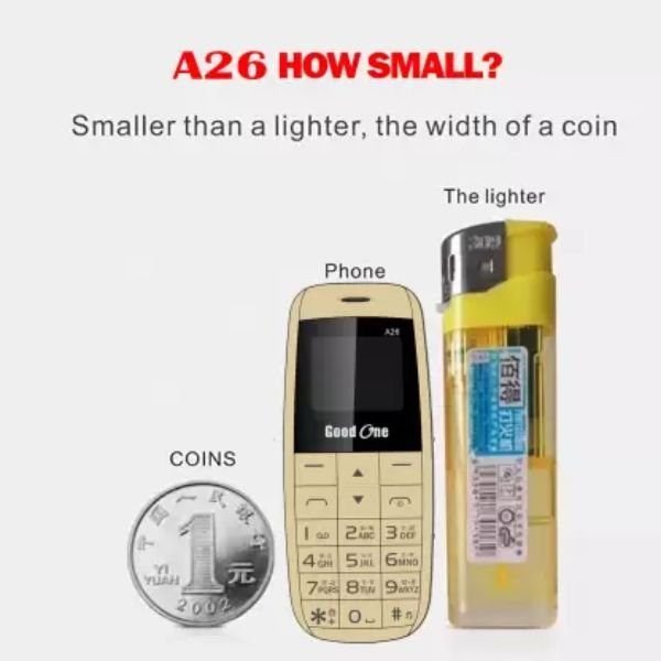 Good One A26 Mini Bluetooth Finger Mobile Phone - Image 4